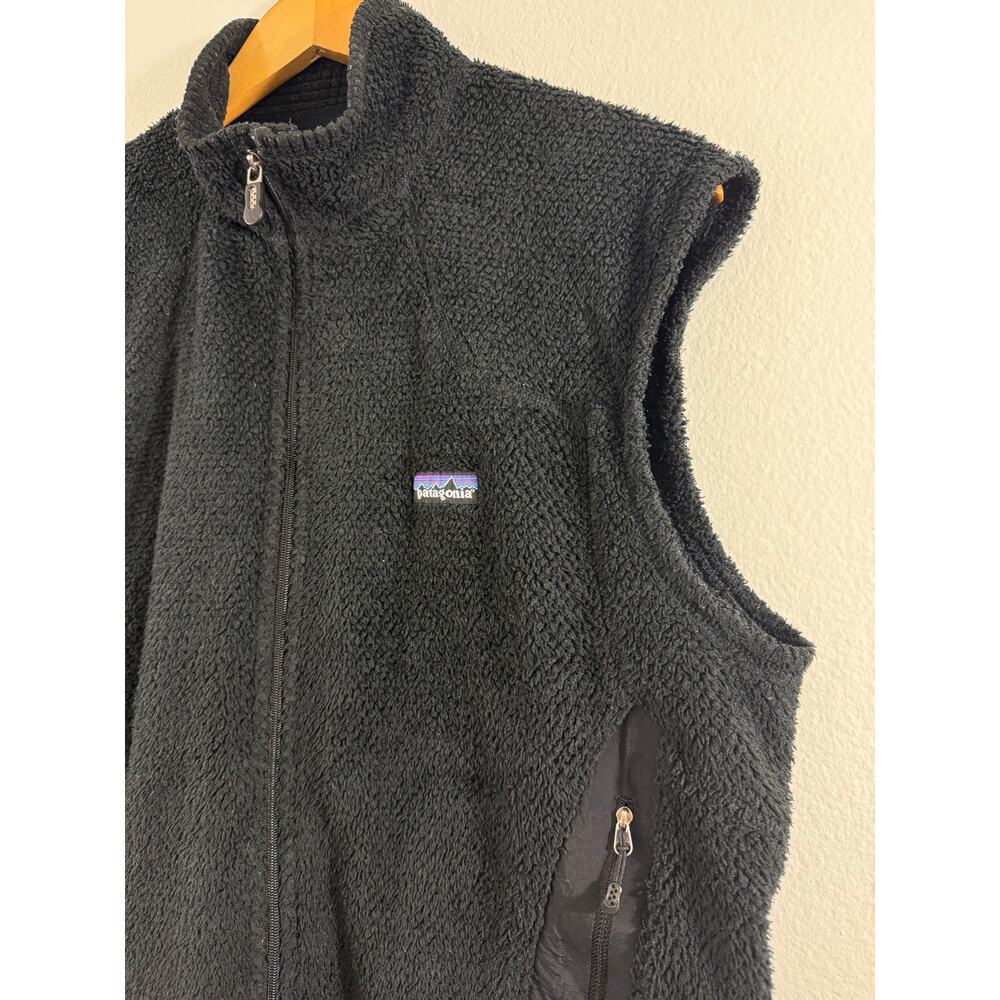 Patagonia Men’s R2 Fleece Vest Black L Outdoor Hiking Layer Jacket Thermal - Picture 5 of 7